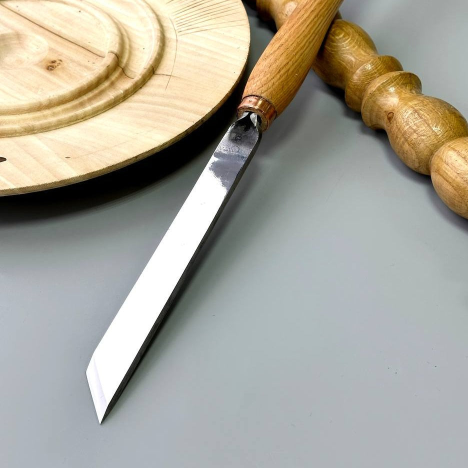 Cincel oblicuo STRYI Profi 45 grados, 20mm, herramienta de trabajo de torno, herramientas de torneado de madera