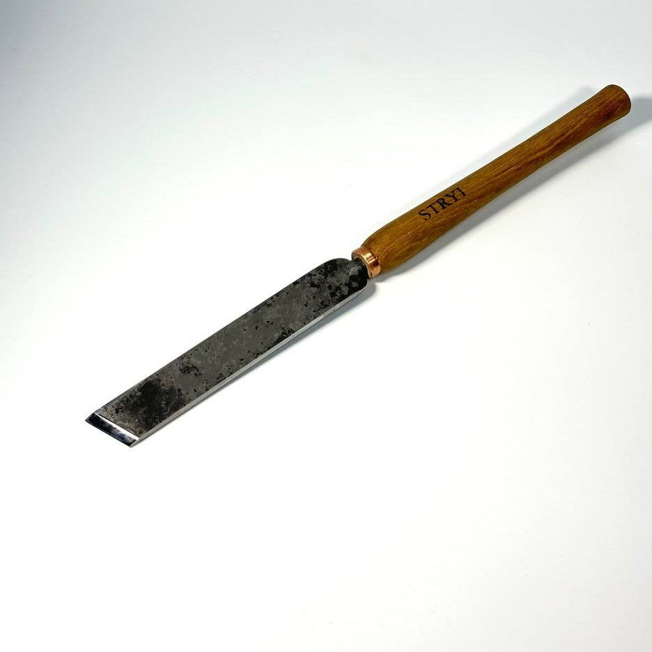 Cincel oblicuo STRYI Standart 70 grados, 30 mm. Sin pulir. Herramienta de trabajo de torno, herramienta de torneado de madera STRYI