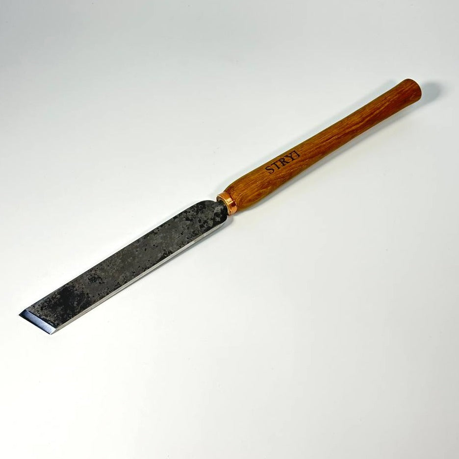 Cincel oblicuo STRYI Standart 70 grados, 30 mm. Sin pulir. Herramienta de trabajo de torno, herramienta de torneado de madera STRYI