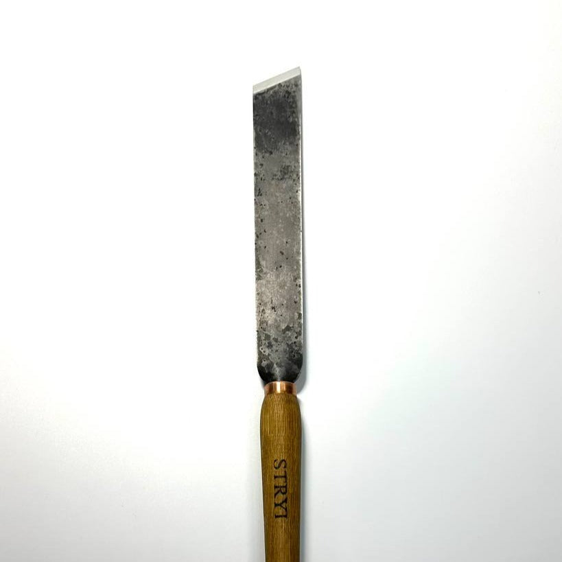 Cincel oblicuo STRYI Standart 70 grados, 30 mm. Sin pulir. Herramienta de trabajo de torno, herramienta de torneado de madera STRYI