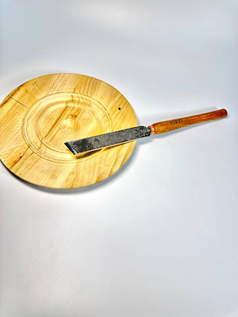 Cincel oblicuo STRYI Standart 70 grados, 30 mm. Sin pulir. Herramienta de trabajo de torno, herramienta de torneado de madera STRYI