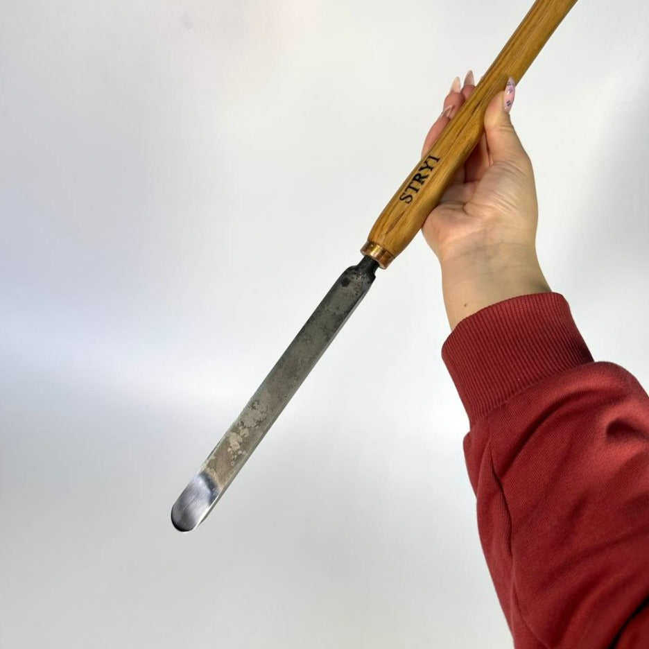 Cincel raspador redondo 20mm. Herramienta para tornear madera STRYI, estándar