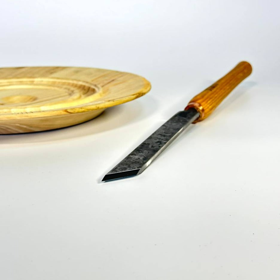 Cincel oblicuo STRYI Standart 45 grados, 20 mm. Sin pulir. Herramienta de trabajo de torno, herramienta de torneado de madera STRYI