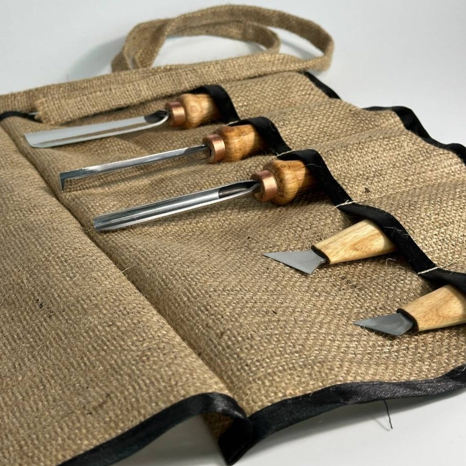 Basic wood carving toolset for relief carving, 5pcs STRYI Profi, Carving kit