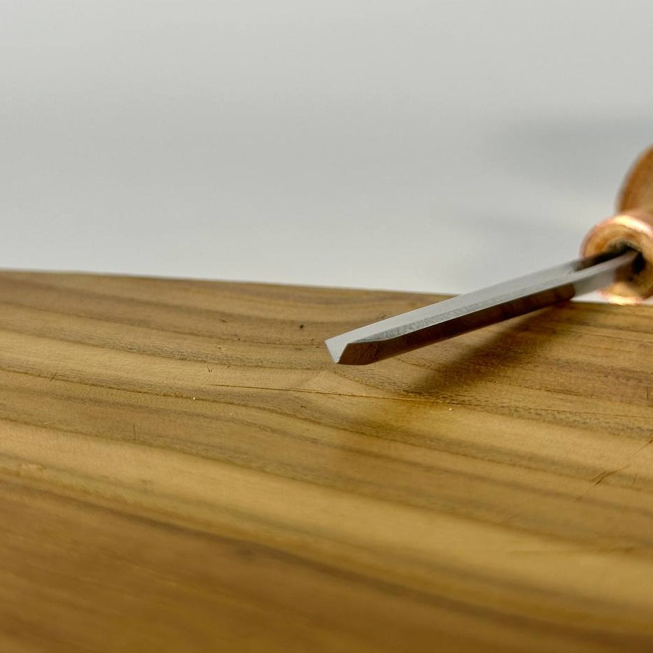 Herramienta en V para tallado de Palma STRYI Profi 60 grados, herramienta de grabado de micro madera
