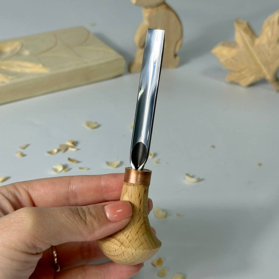 Herramienta para tallar palma STRYI Profi #5, herramienta de corte de lino, micro cinceles, cincel para grabado en madera