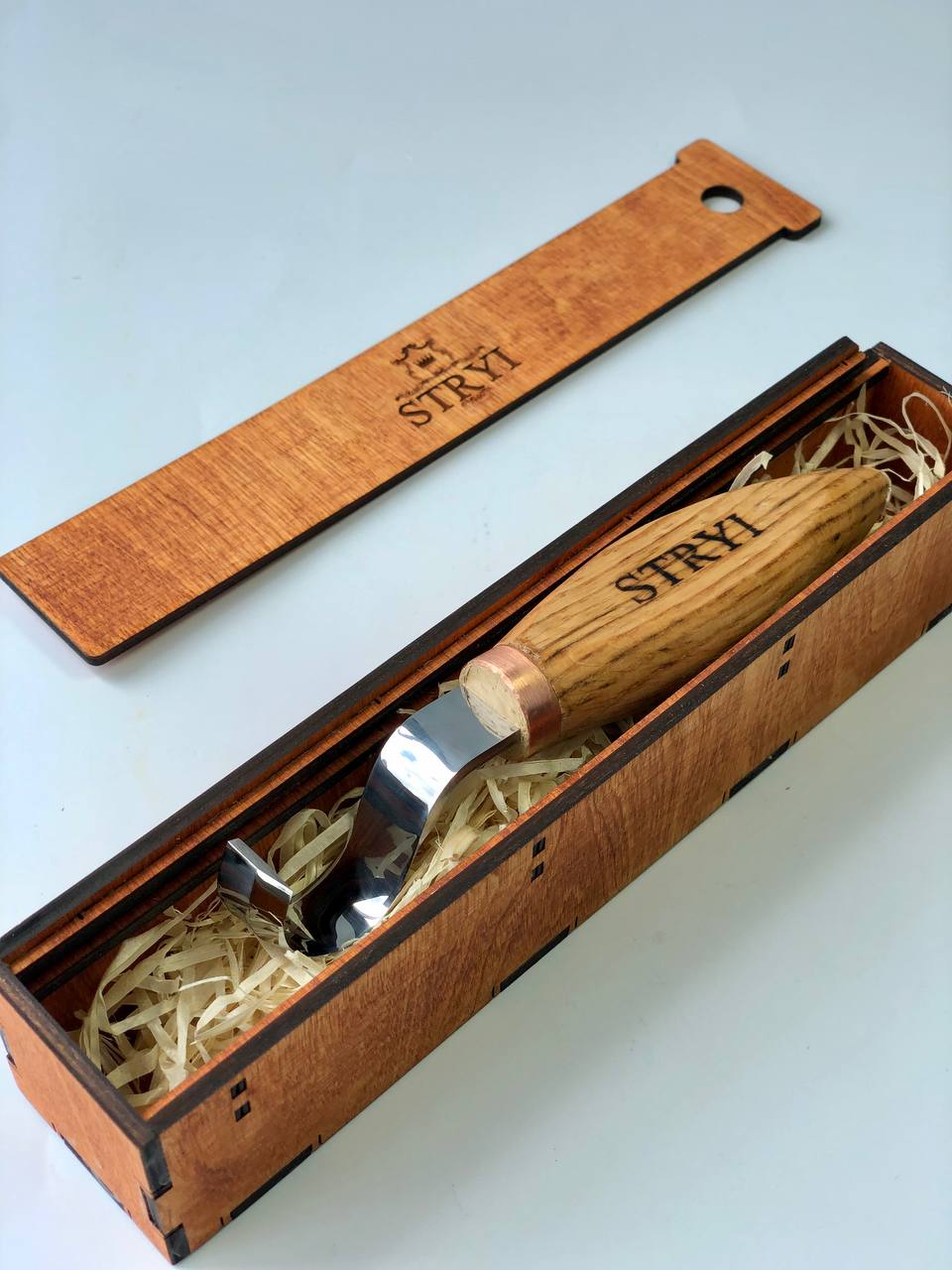 Spoon hook knife 30mm STRYI Profi bowl and Kuksa carving, Hook knife, Spoon knife. Curved knife