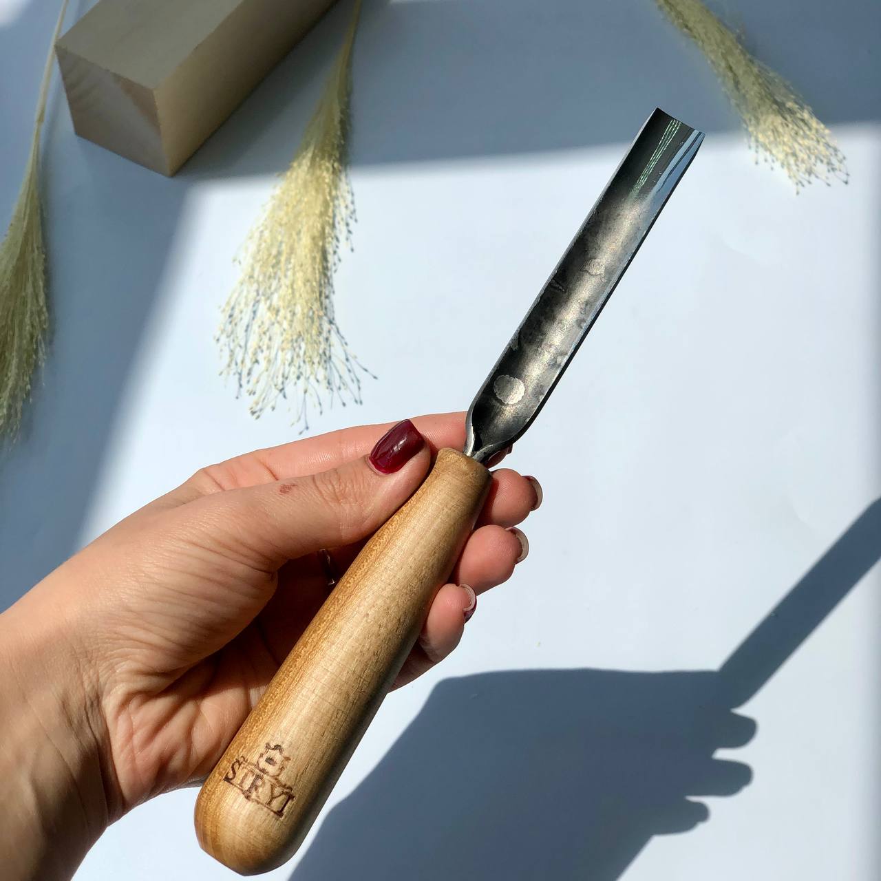 Gouge #5 profile chisel STRYI Standart, Relief carving tool, Gouge,