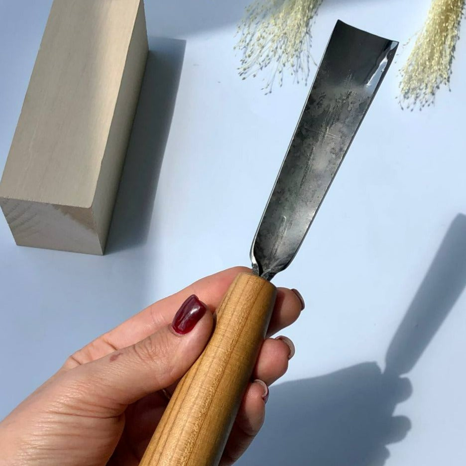 Gouge #5 profile chisel STRYI Standart, Relief carving tool, Gouge,