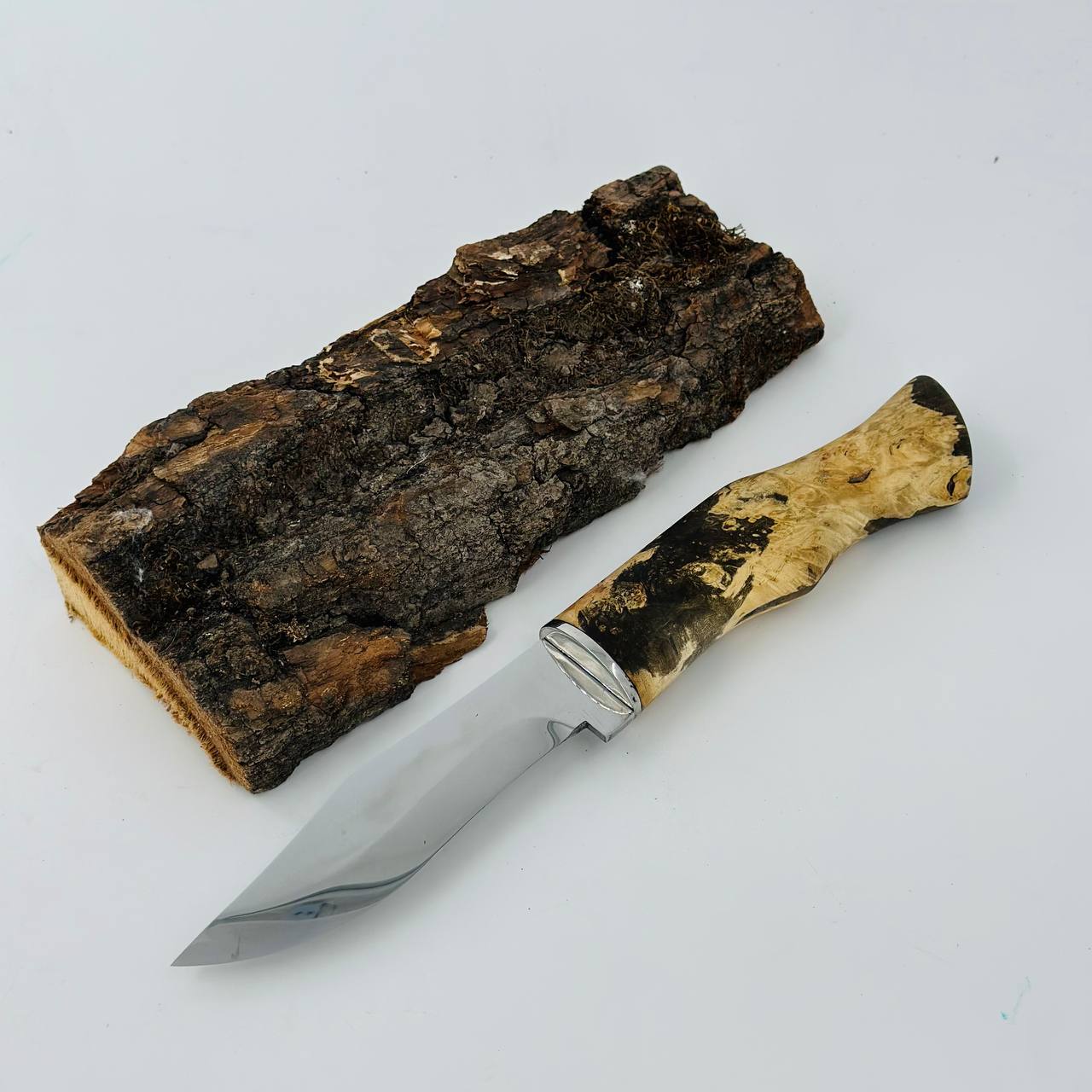Green Woodworking Knife, Woodcarving knife, Outdoor Camp knife, Gift for men