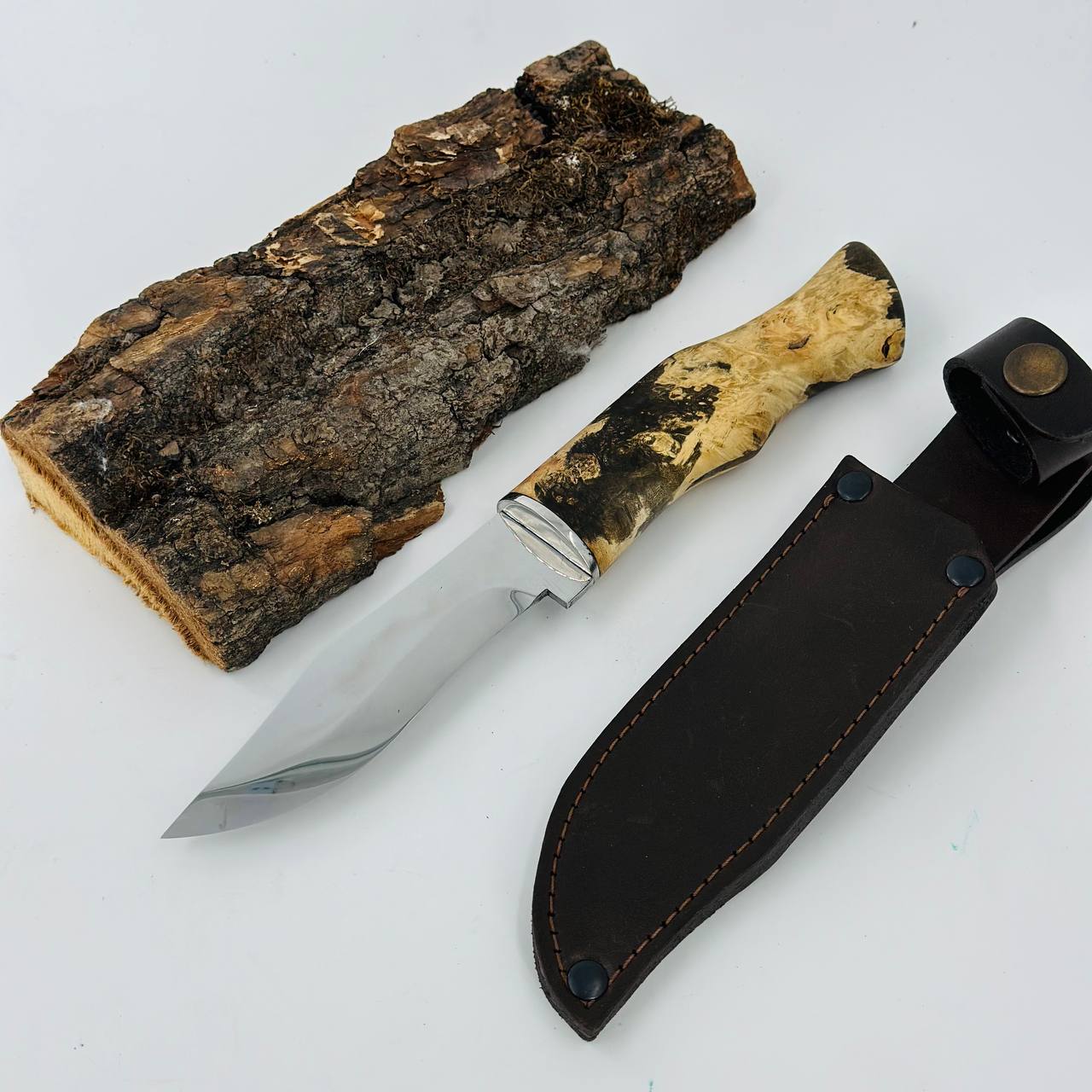 Green Woodworking Knife, Woodcarving knife, Outdoor Camp knife, Gift for men