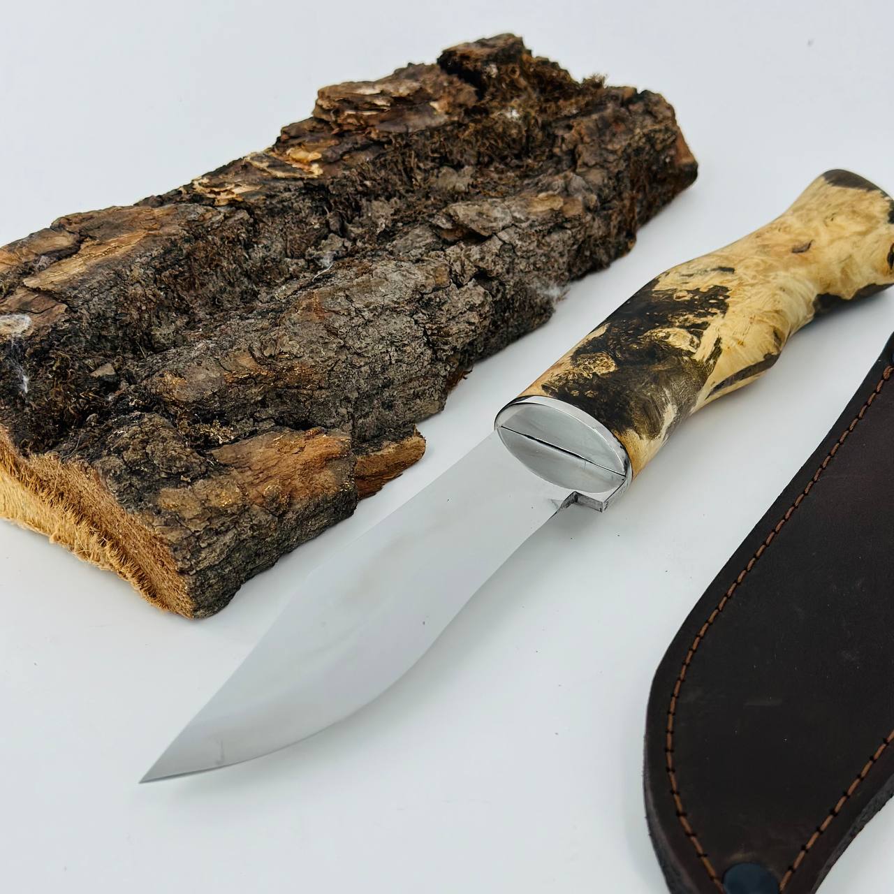Green Woodworking Knife, Woodcarving knife, Outdoor Camp knife, Gift for men