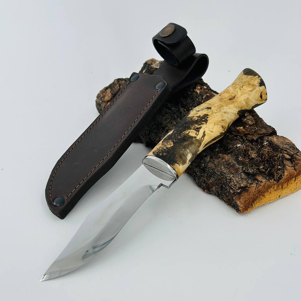 Green Woodworking Knife, Woodcarving knife, Outdoor Camp knife, Gift for men