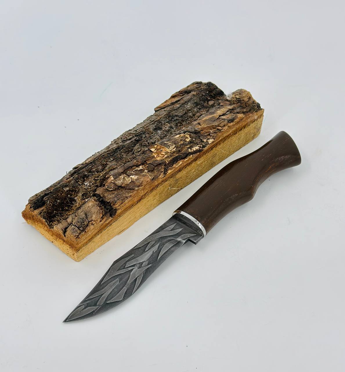 Camp knife STRYI, Green Woodworking Knife, Woodcarving knife, Outdoor knife, Gift for men