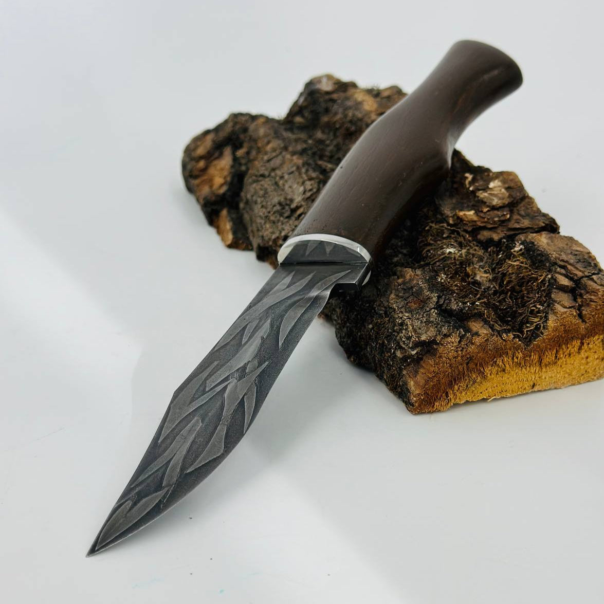 Camp knife STRYI, Green Woodworking Knife, Woodcarving knife, Outdoor knife, Gift for men