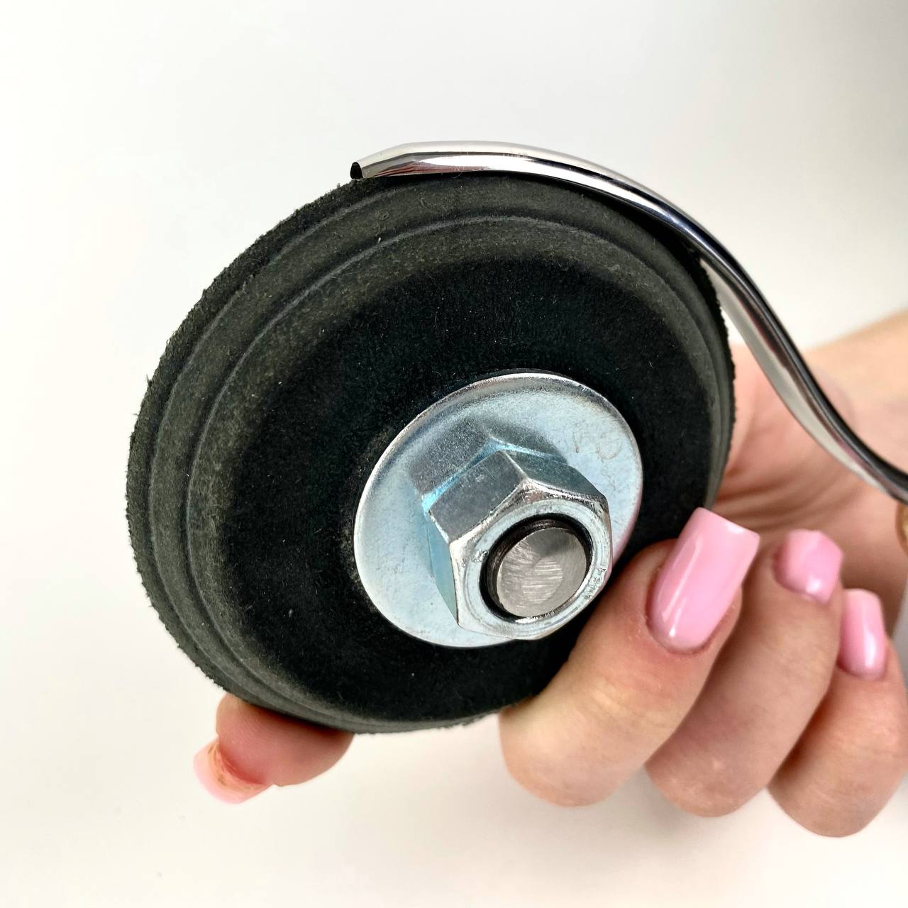 Leather disk for sharpening with polishing paste, Leather wheel for sharpening, Sharpening tools