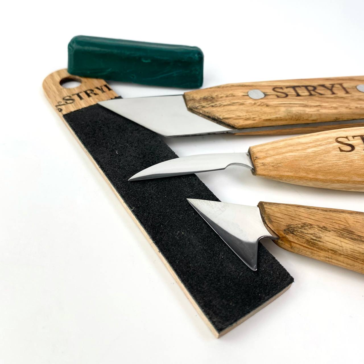 Pocket sharpening leather strop for carving tools, Sharpening pocket knives, Sharpening kit
