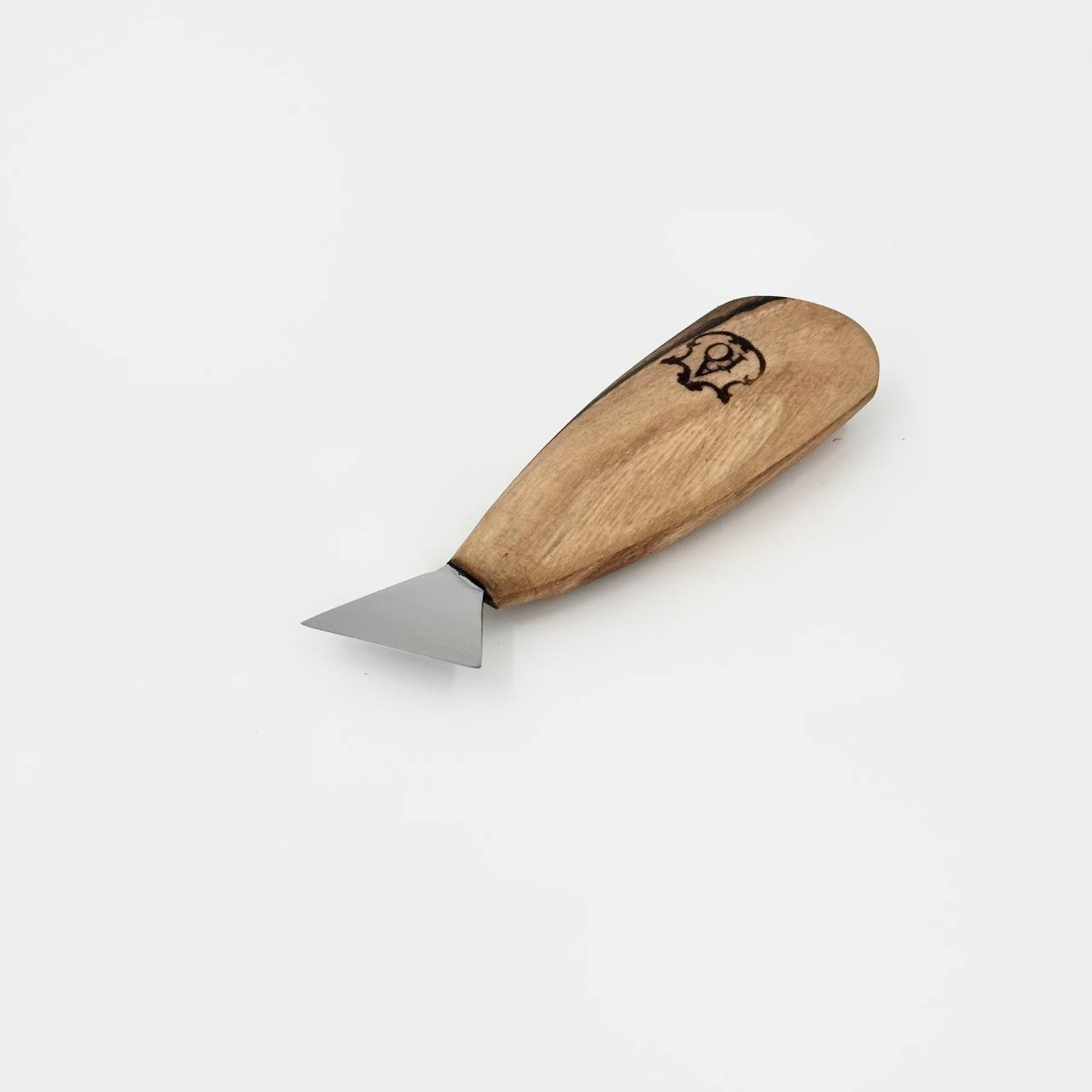 Knife for Сhip carving 25mm (1 in) STRYI Profi, Triangle knife for geometric carvings, Childrens knife for carving
