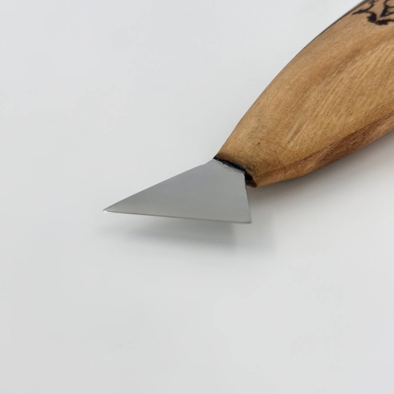Knife for Сhip carving 25mm (1 in) STRYI Profi, Triangle knife for geometric carvings, Childrens knife for carving