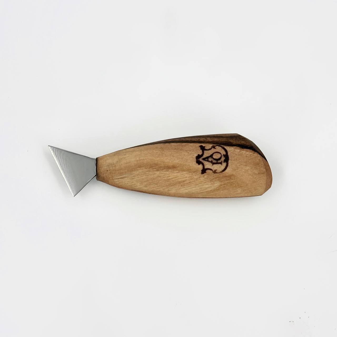 Knife for Сhip carving 25mm (1 in) STRYI Profi, Triangle knife for geometric carvings, Childrens knife for carving