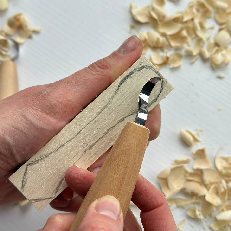 Spoon Carving tools set 2pcs,  STRYI Profi, Spoon making