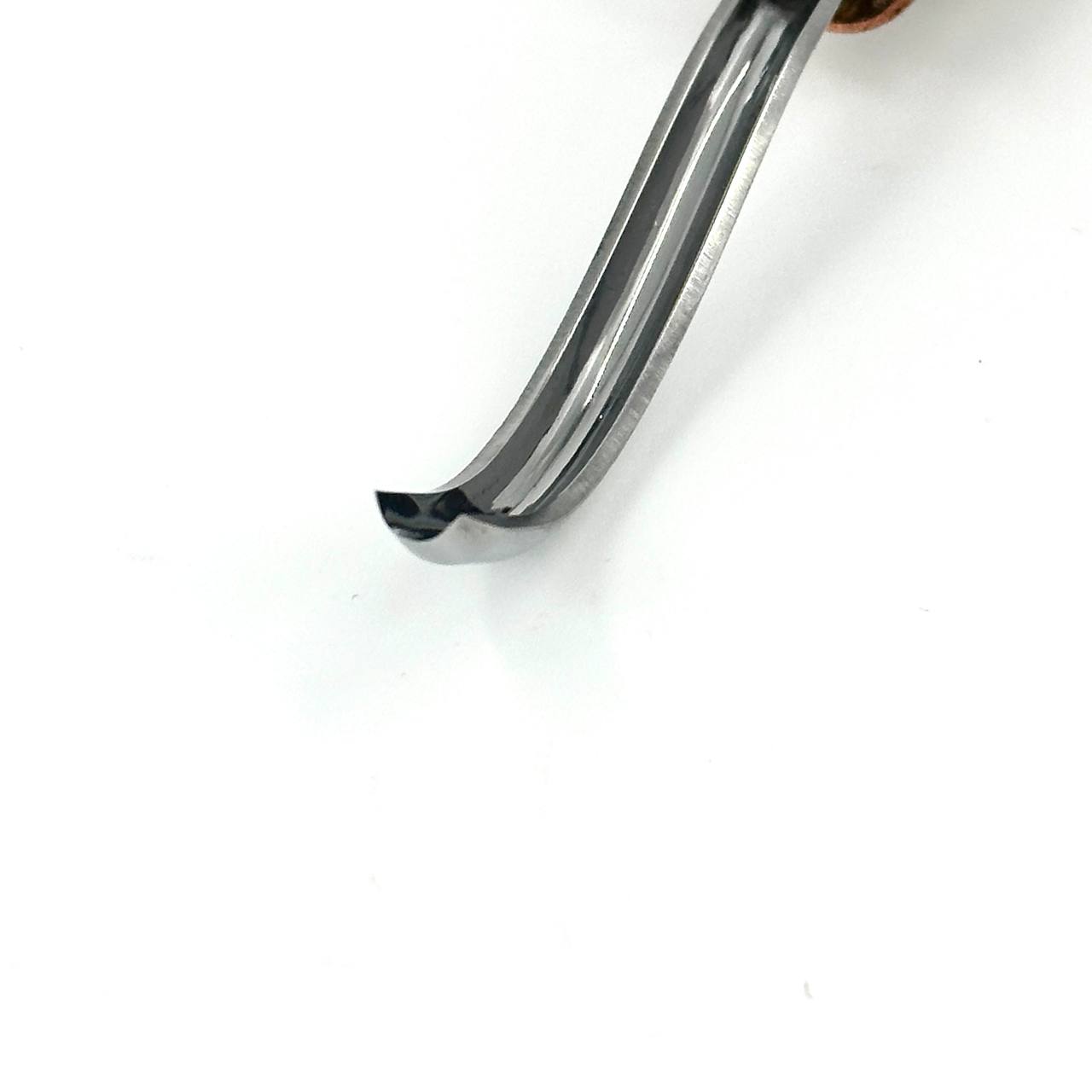 Palm carving bent gouge sweep #9 STRYI Profi , linocutting tool, burins STRYI, palm tool, detailing knife