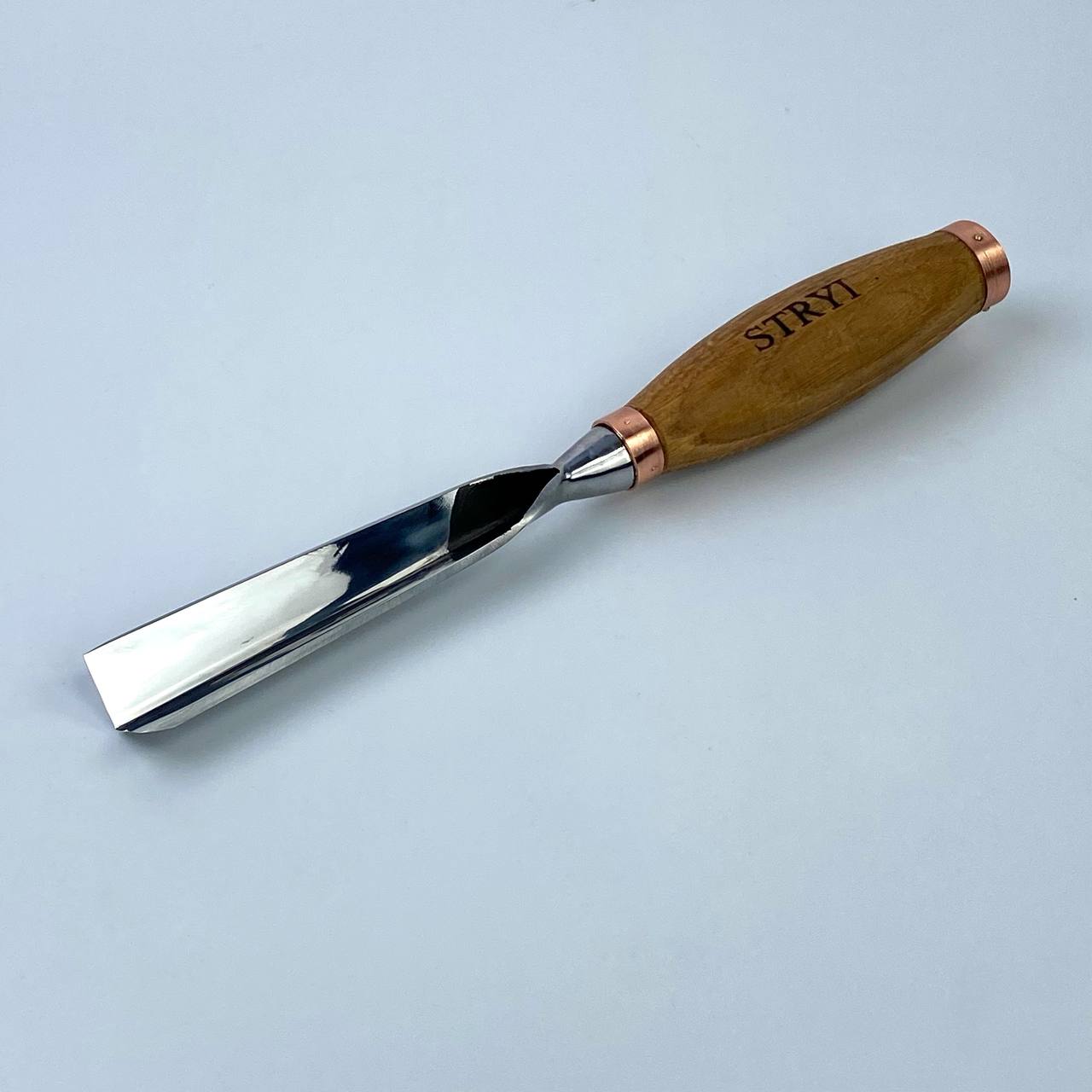 Large sculpture chisel, V-tool 90 degrees, Heavy-duty gouge STRYI Profi, V-parting chisel, Carpentry tool, Making furniture