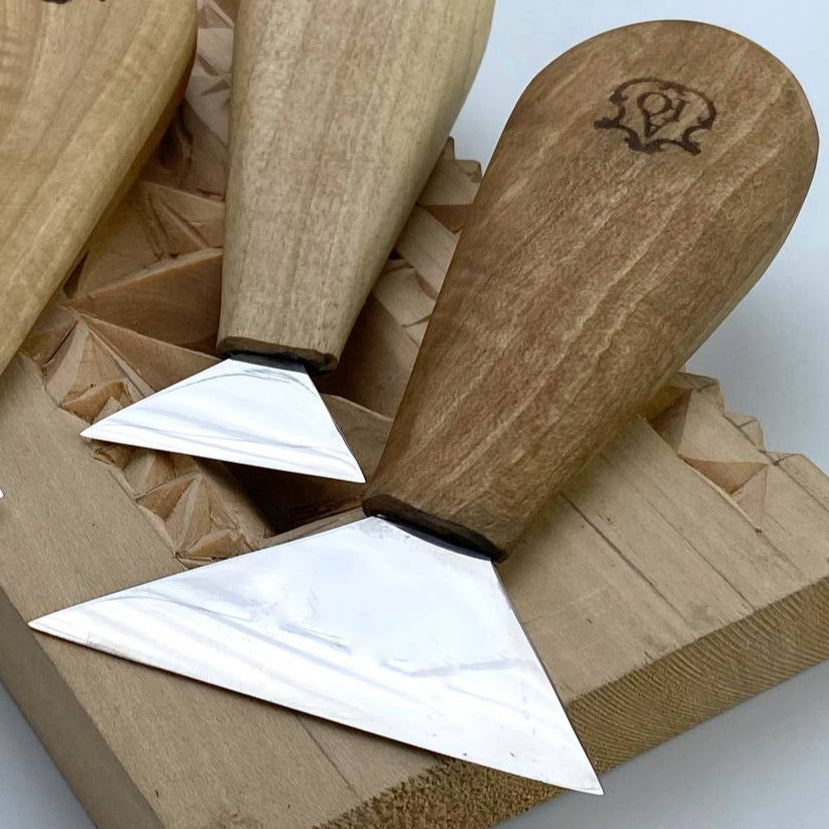 Cuchillo moderno para tallar madera 70mm, cincel de cuchillo para tallar viruta ancha STRYI&Adolf Yurev Profi