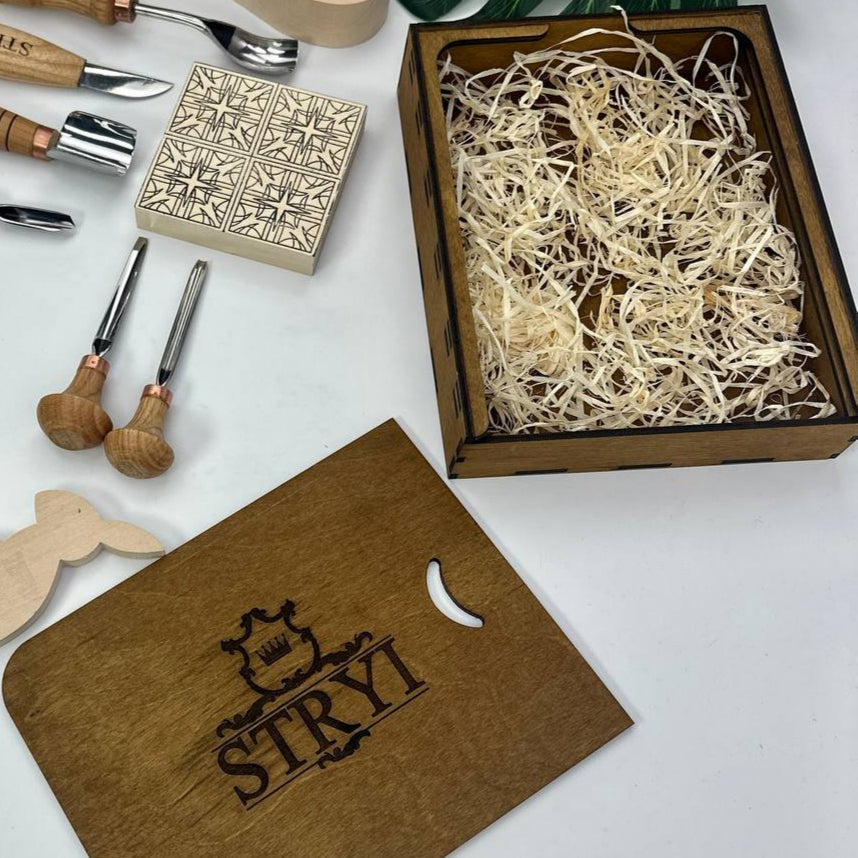 Wooden storage box STRYI for storage tools, Gift packing