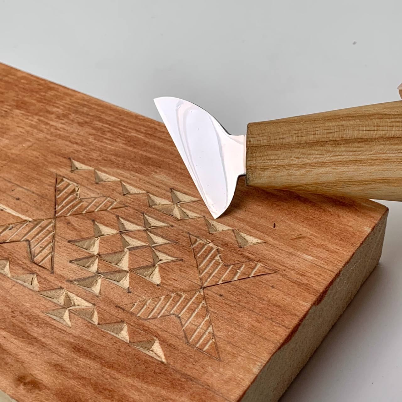 Knife for woodcarving STRYI Profi 40mm, Chip carving knife, Carving tools