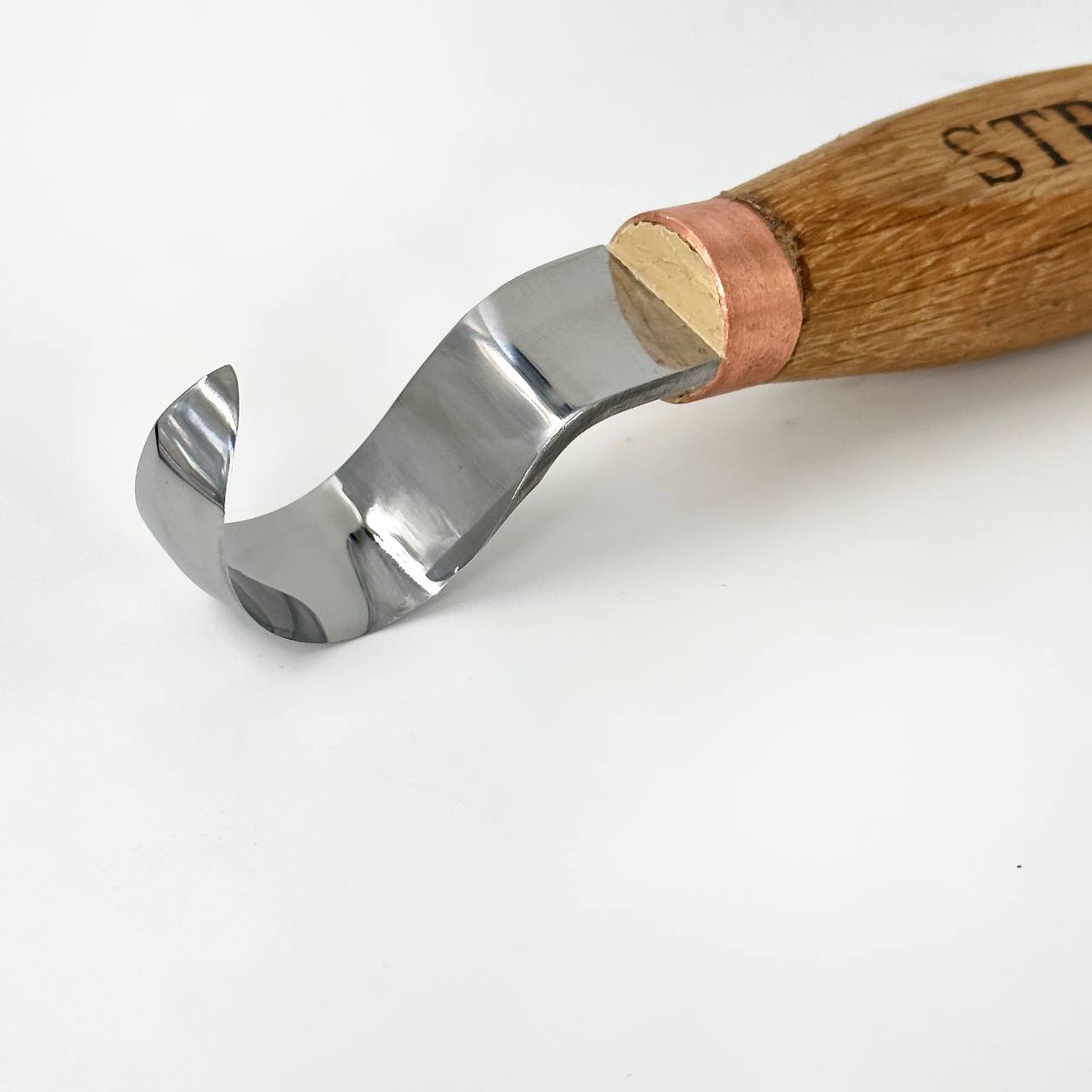 Cuchillo de gancho de cuchara STRYI Profi, cuchillos de gancho de talla Bowl y Kuksa, herramienta de tallado de cuchara, herramientas de tallado de madera, gubia de cincel, cuchillo forjado a mano, herramienta artesanal