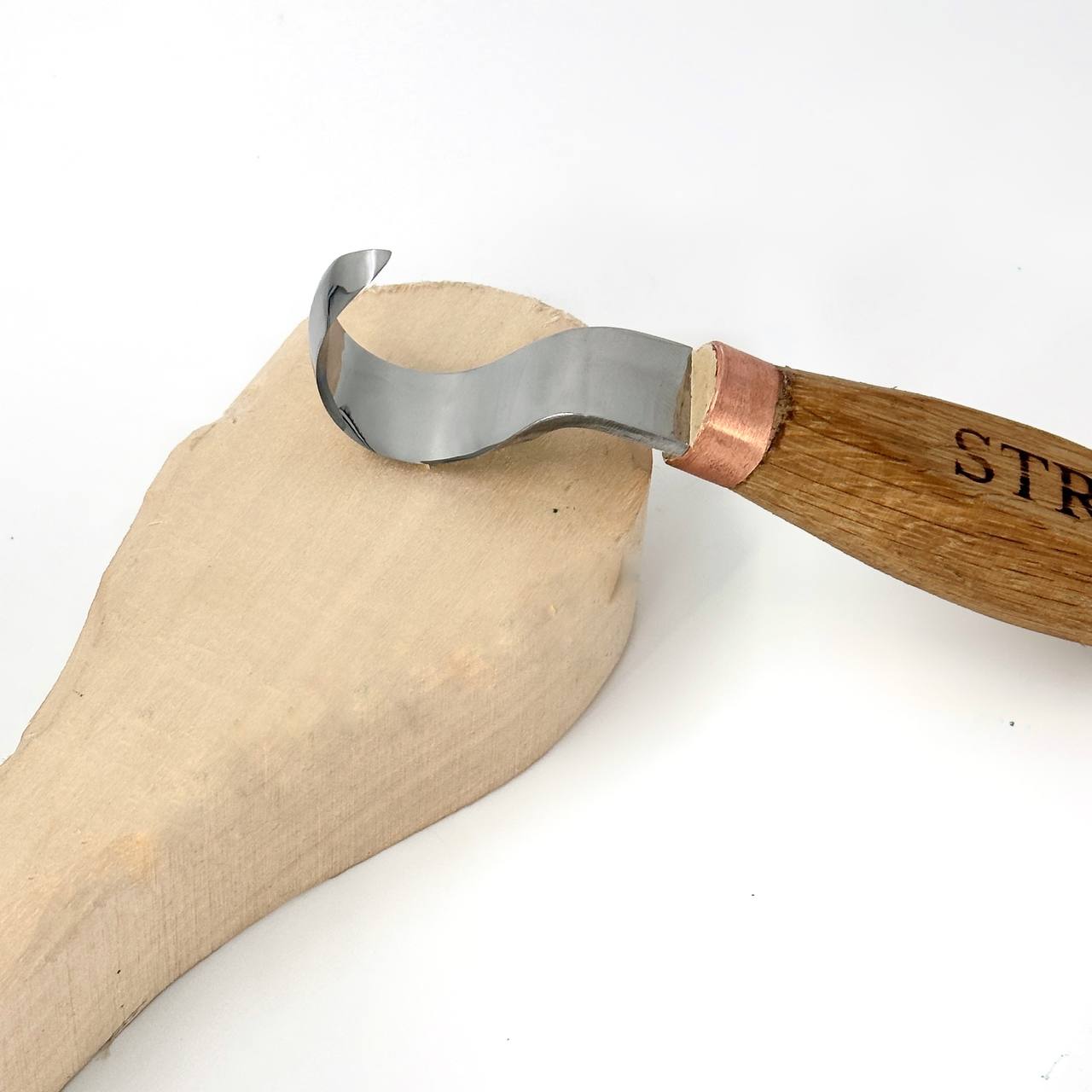 Spoon hook knife STRYI Profi, Bowl and Kuksa carving hook knives, spoon carving tool, wood carving tools, chisel gouge, hand forged knife, craft tool is