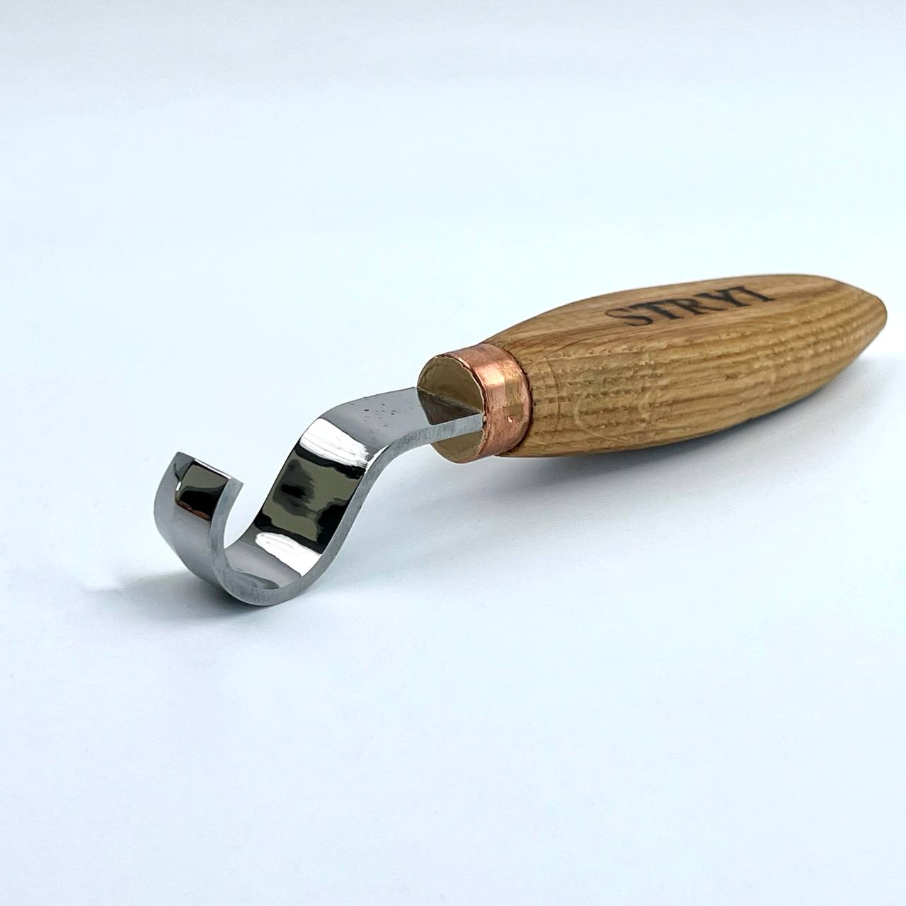 Spoon bowl and kuksa carving hook knife 20mm STRYI Profi, Hook knife, Spoon carving tool