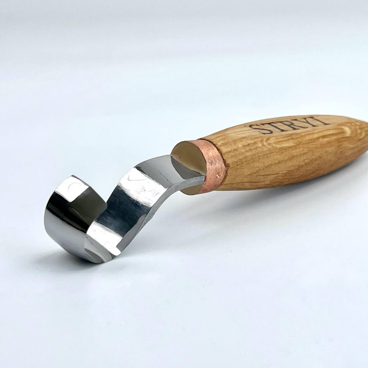 Spoon bowl and kuksa carving hook knife 20mm STRYI Profi, Hook knife, Spoon carving tool