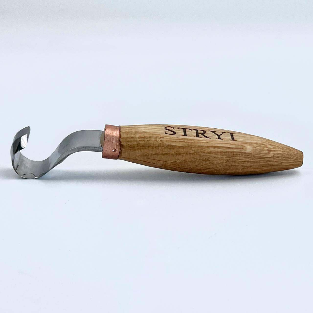 Spoon bowl and kuksa carving hook knife 20mm STRYI Profi, Hook knife, Spoon carving tool