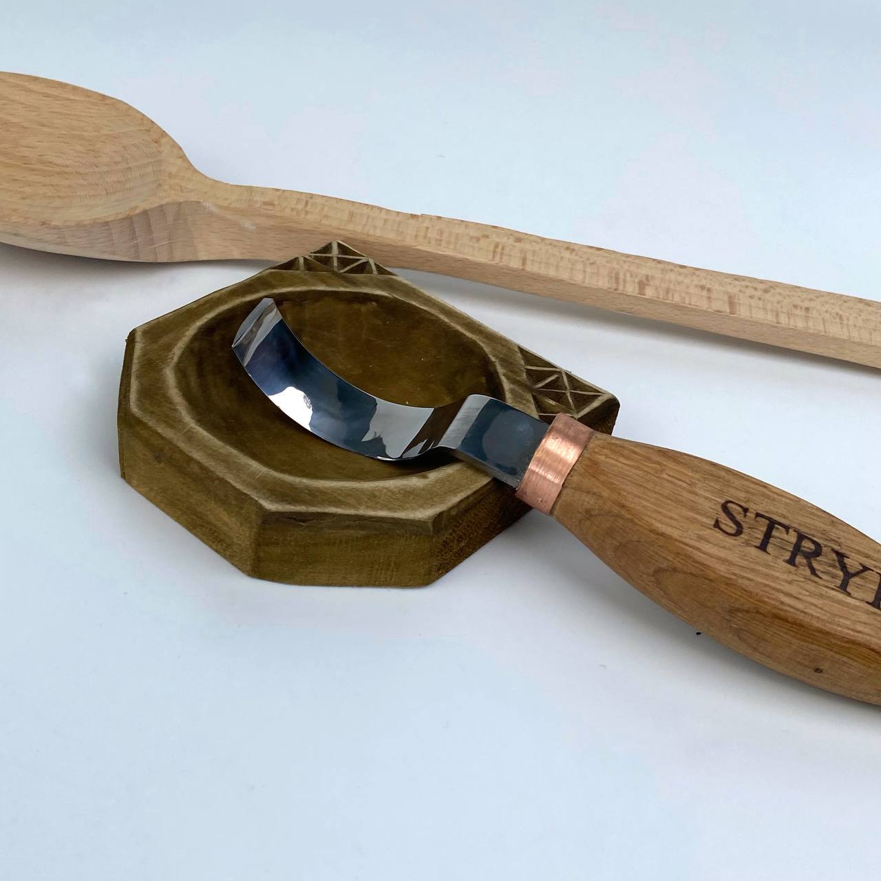 Cuchara Cuenco Kuksa cuchillo para trinchar 50mm STRYI Profi