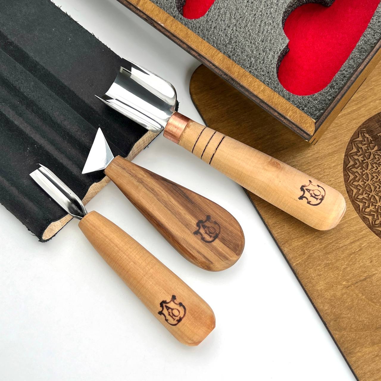 Komplettes Holzschnitz-Basiswerkzeugset STRYI Start für Kerbschnitzerei für Anfänger, Stryi-Schnitzset