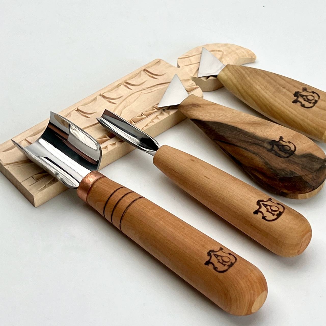 Chip carving set for starters, Chip carving kit STRYI 4 pcs
