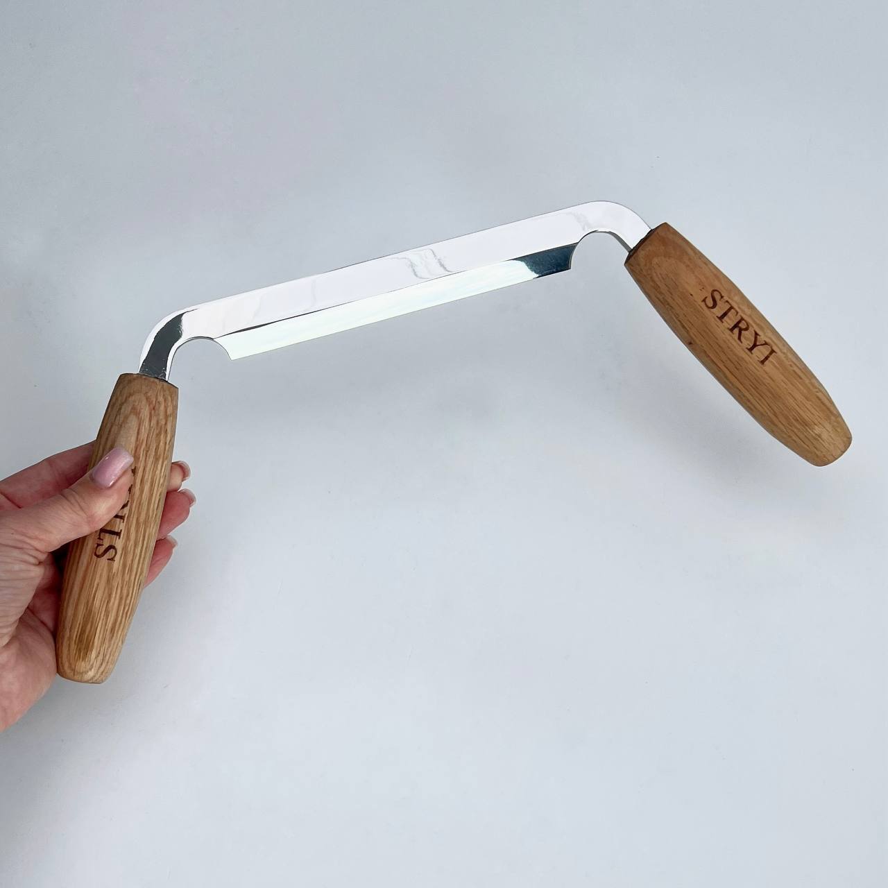 Drawknife STRYI Profi 150mm, Woodworking hand tool, Shaving knife for cutting wood