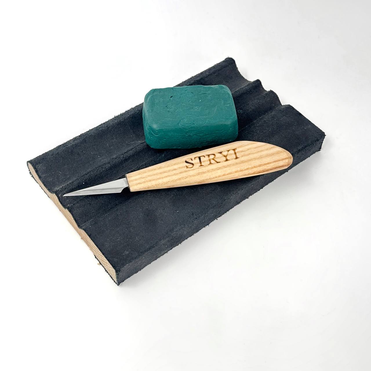 Wood carving knife 40mm STRYI Profi for detailed carving, Whittling knife, Sloyd knife