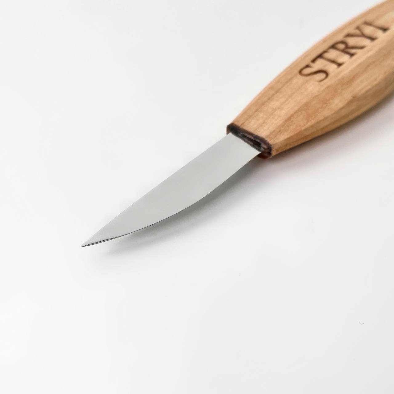 Schnitzmesser zum Holzschnitzen 58mm STRYI Profi, Sloydmesser, Schnitzfiguren, Schnitzmesser