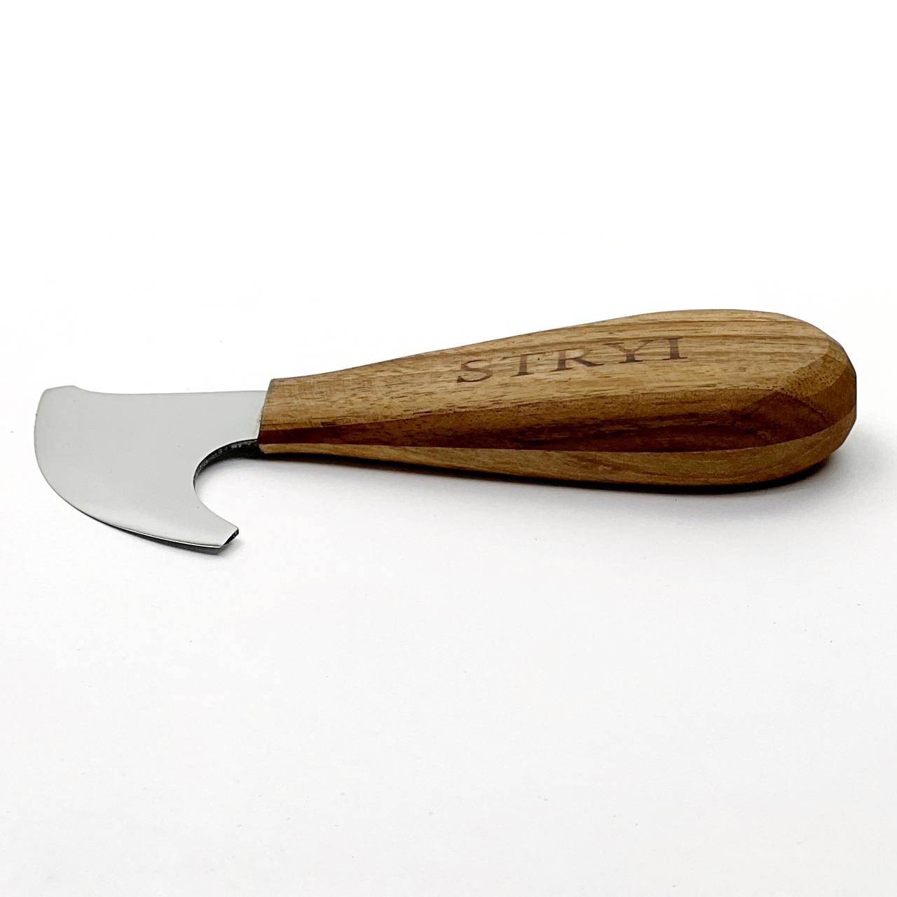 Unique Half Leather Blade Knife for Leatherworking STRYI Profi