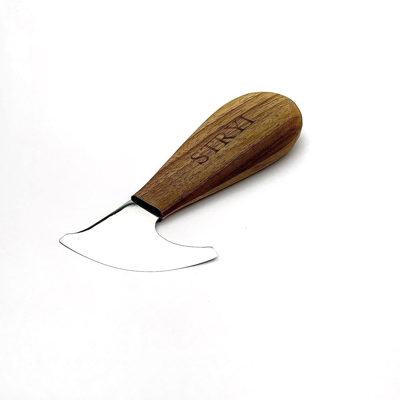 Unique Half Leather Blade Knife for Leatherworking STRYI Profi
