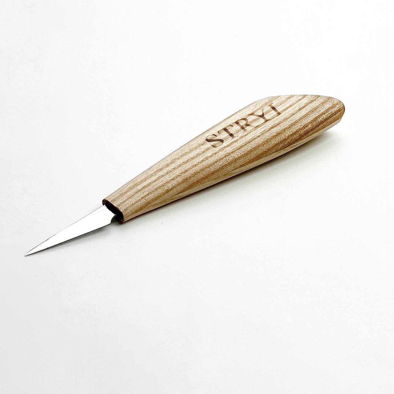 Wood carving knife 40mm STRYI Profi for detailed carving, Whittling knife, Sloyd knife