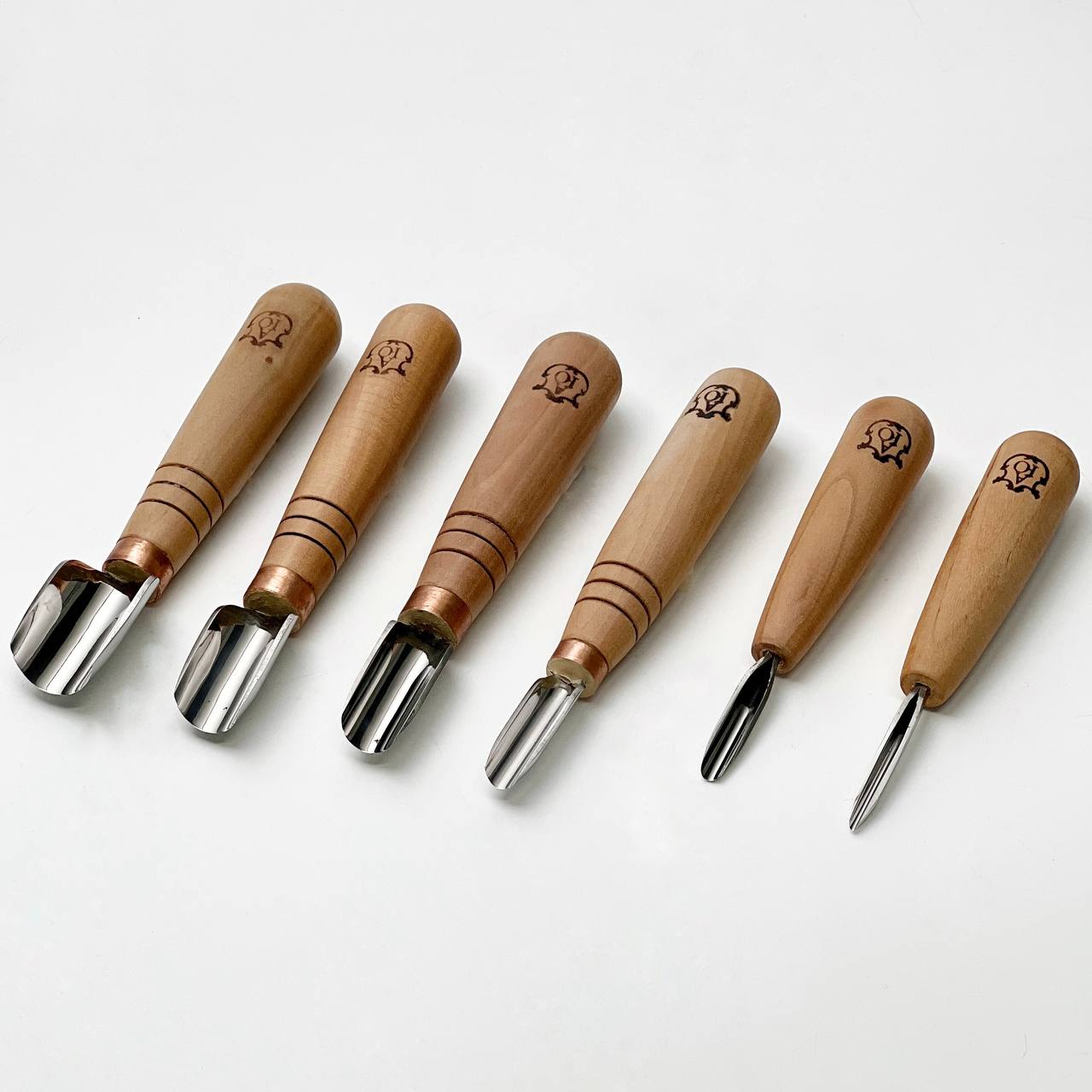 Woodcarving tool short gouge skewed STRYI-AY Profi, Chip carving tools