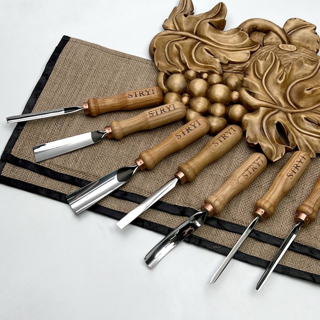 Juego de herramientas básicas para tallar madera STRYI para tallar y tallar en relieve