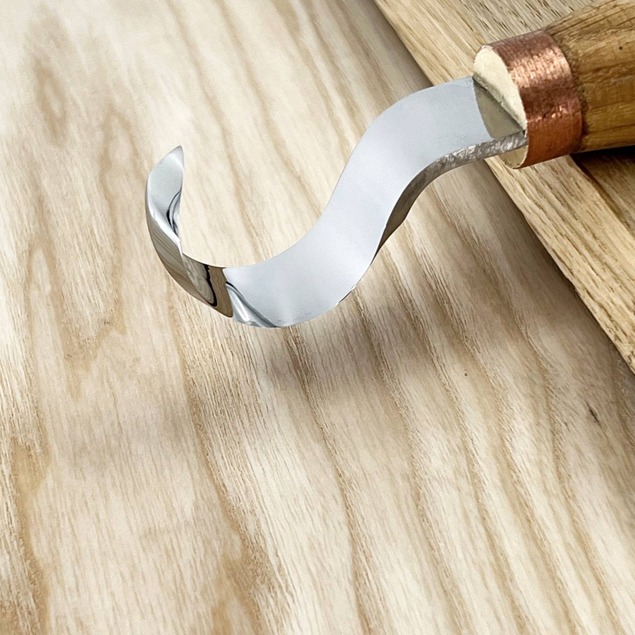 Spoon hook knife STRYI Profi, Bowl and Kuksa carving hook knives, spoon carving tool, wood carving tools, chisel gouge, hand forged knife, craft tool is