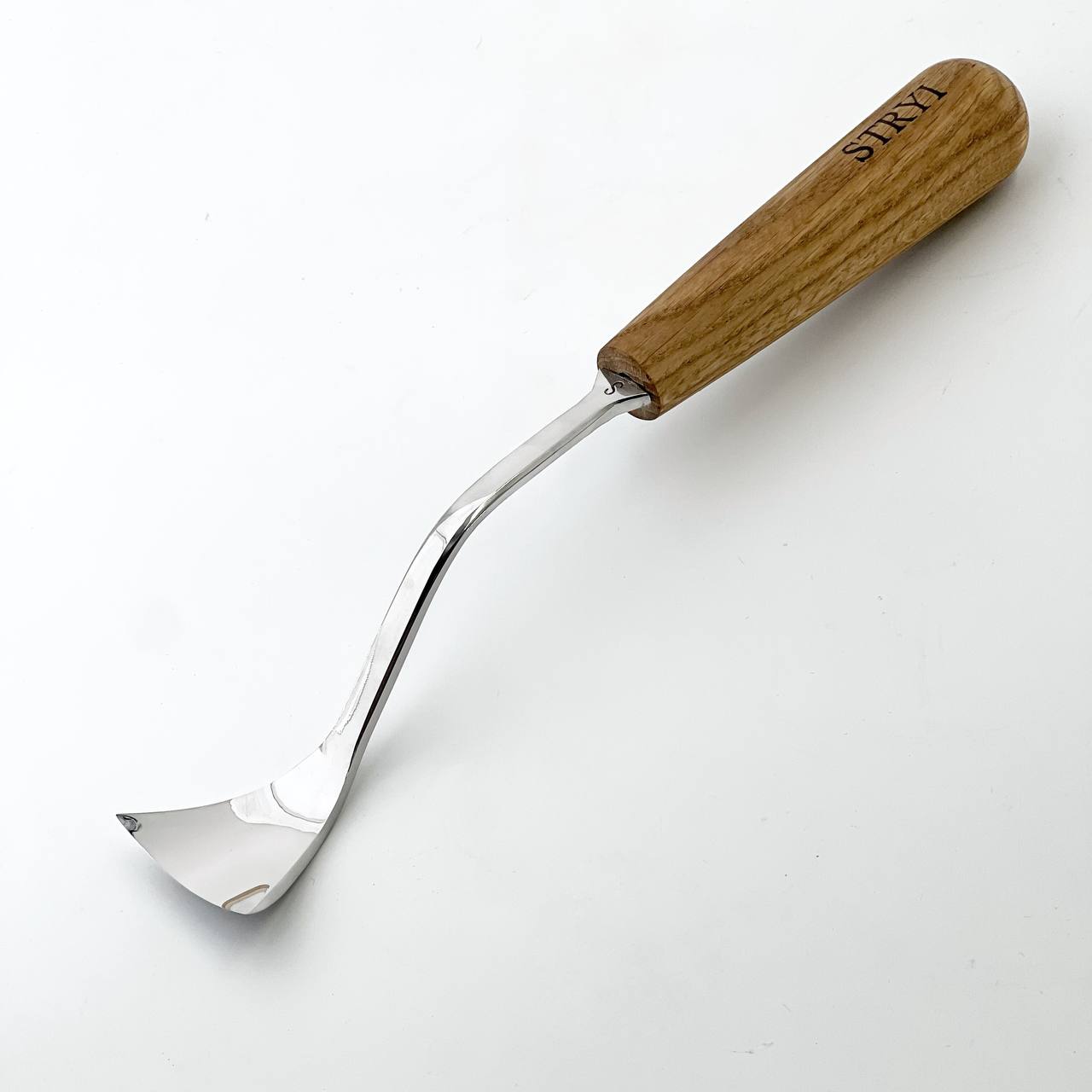 STRYI Maestro Large Bent Gouge for Relief carving, Spoons and Bowl Carving, Furniture making