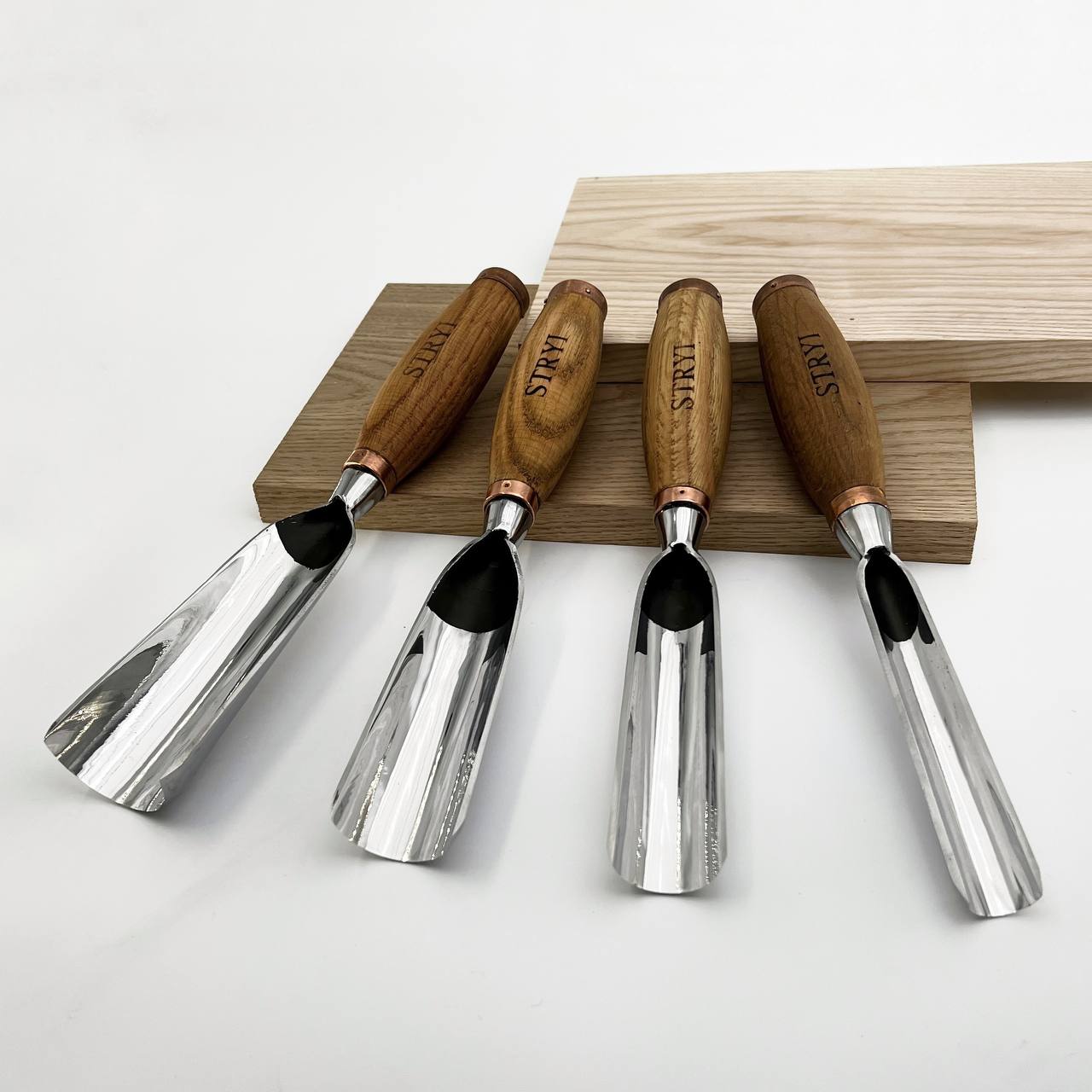 Große Bildhauerröhre, Hochleistungsmeißel, 9 Profil Halbrund, STRYI Profi, Bildhauerwerkzeuge