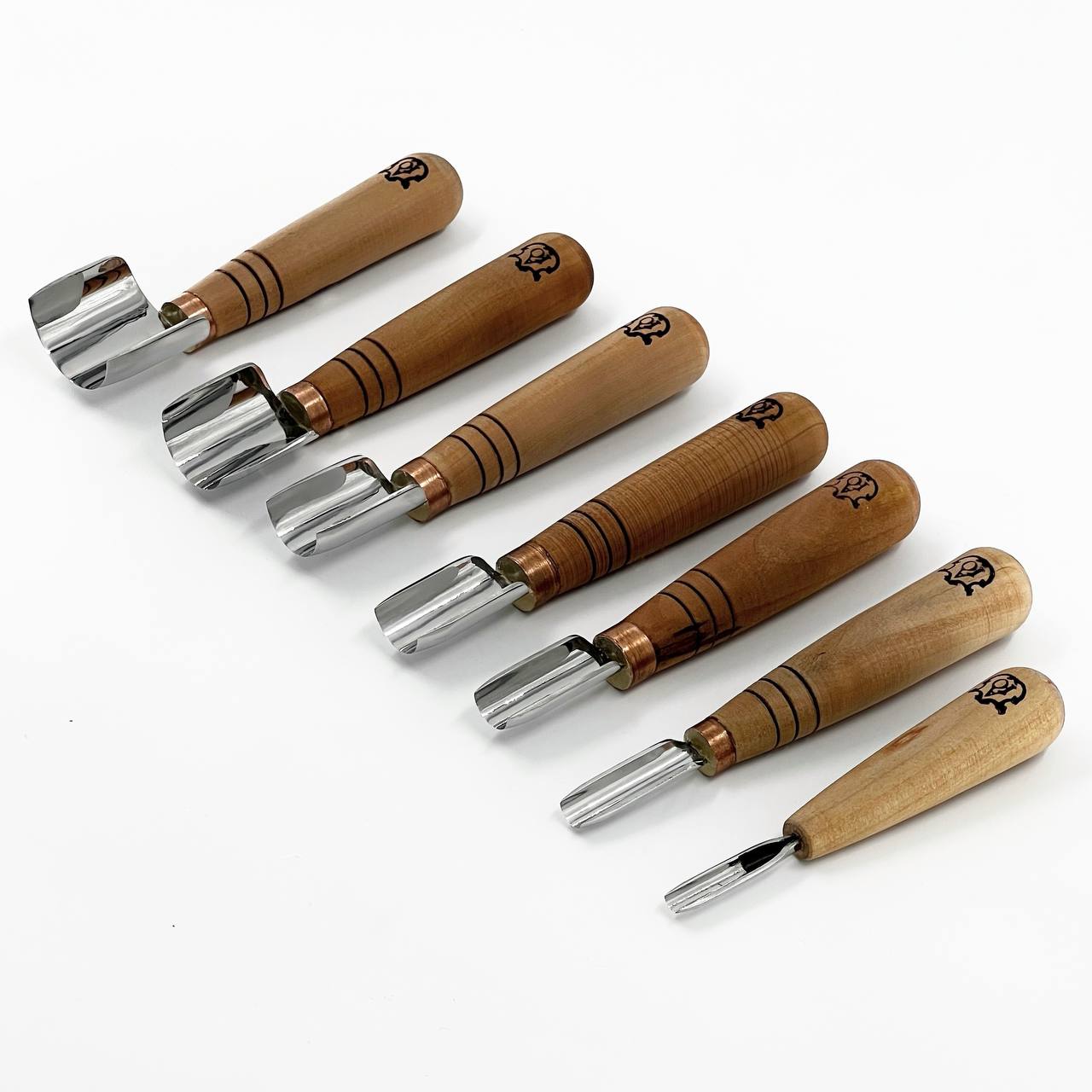 Short Rounded Gouge STRYI-AY Profi, Carving gouge straight-beveled, Gouge STRYI